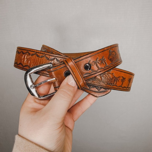 Alidad Estlo Ienfuegos | Leather Belt Brown 42 Mexico - Picture 1 of 7